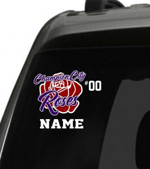 Champion City Roses Fastpitch - Decals