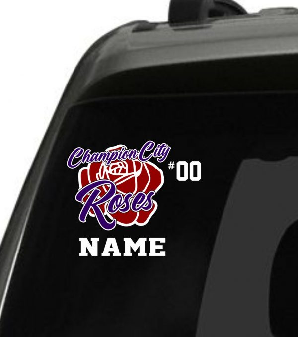 Champion City Roses Fastpitch - Decals
