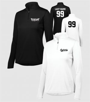 Outlaws Fastpitch - Ladies Attain Wicking 1/4zip Pullover - 2787